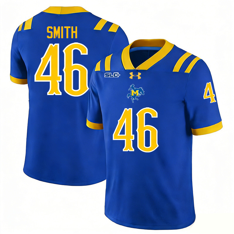 McNeese Cowboys #46 Leonard Smith College Football Jerseys,Uniforms-Royal